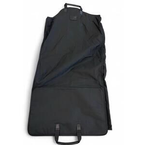 TUMI Bi-Fold Black‎  Garment Bag Leather Handles Weekend Travel H89